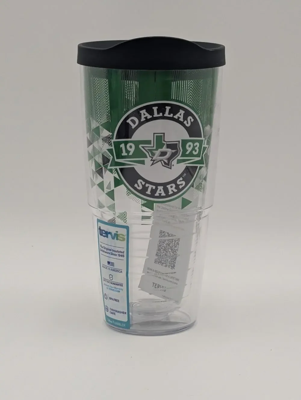 Dallas Stars Tervis 24oz Travel Mug Tumbler With Lid BPA Free New